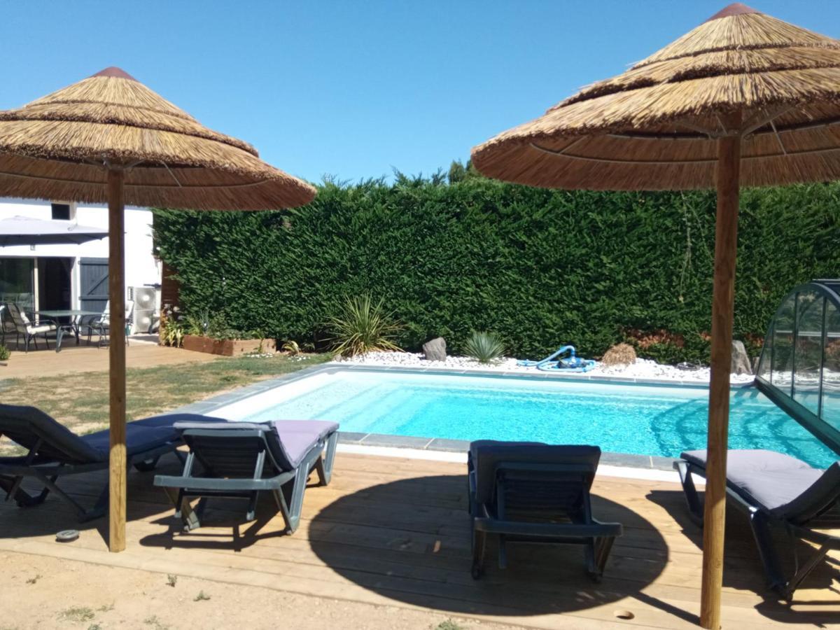 Mas Des Vignes Piscine Chauffee Bed & Breakfast Le Champ-Saint-Pere Ngoại thất bức ảnh