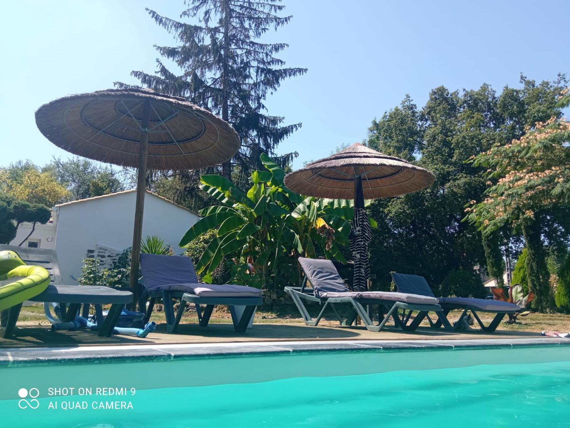 Mas Des Vignes Piscine Chauffee Bed & Breakfast Le Champ-Saint-Pere Ngoại thất bức ảnh